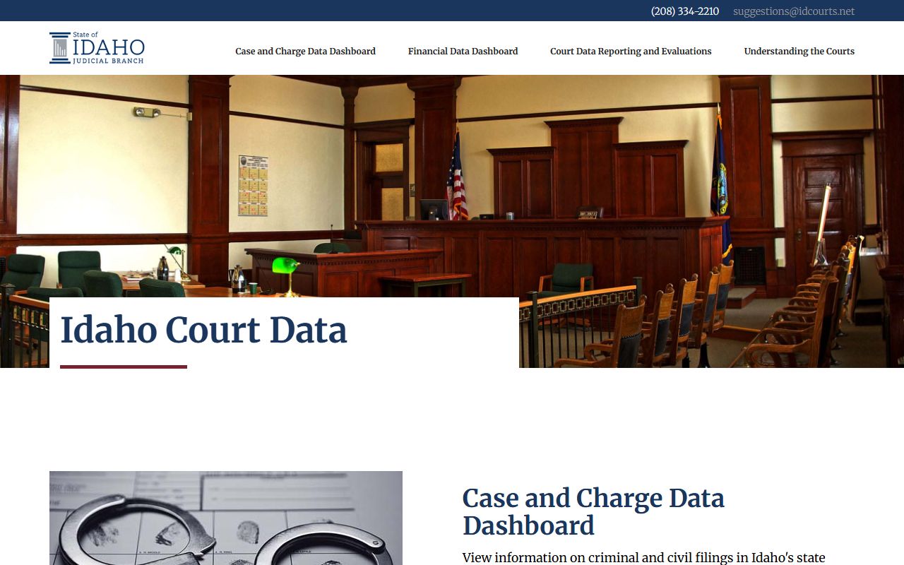 Oneida County court dockets Idaho Court Data site