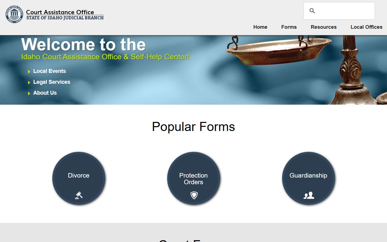 Oneida County probate records Idaho Court Assistance Office