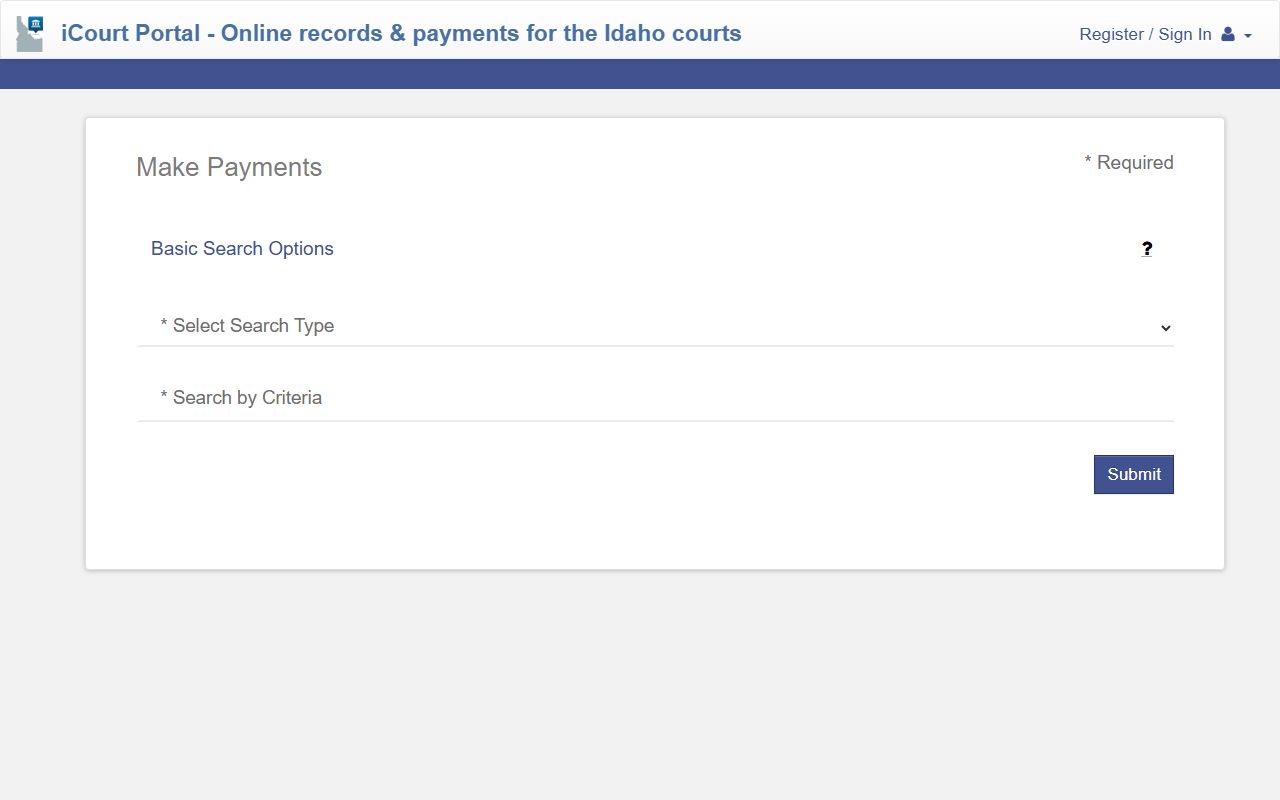 Oneida County traffic court records iCourt Make Payments dashboard