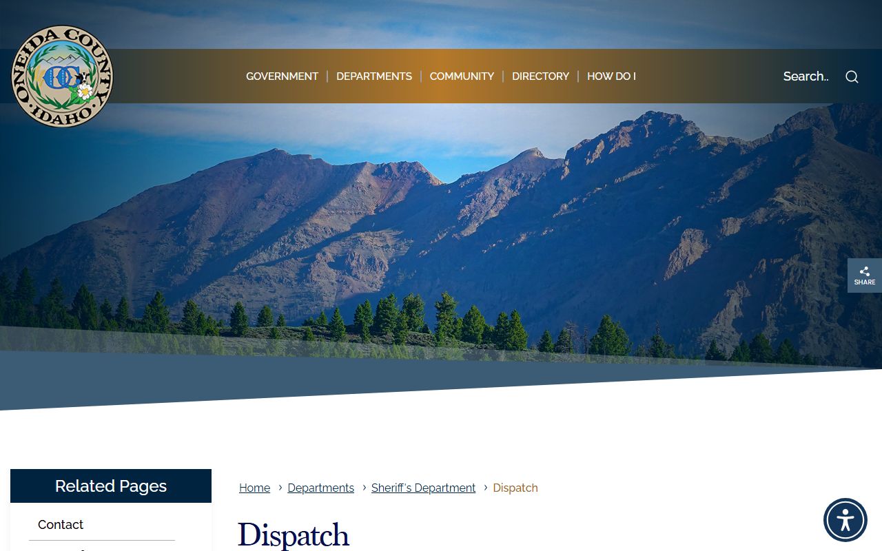 Oneida County warrant records sheriff dispatch page